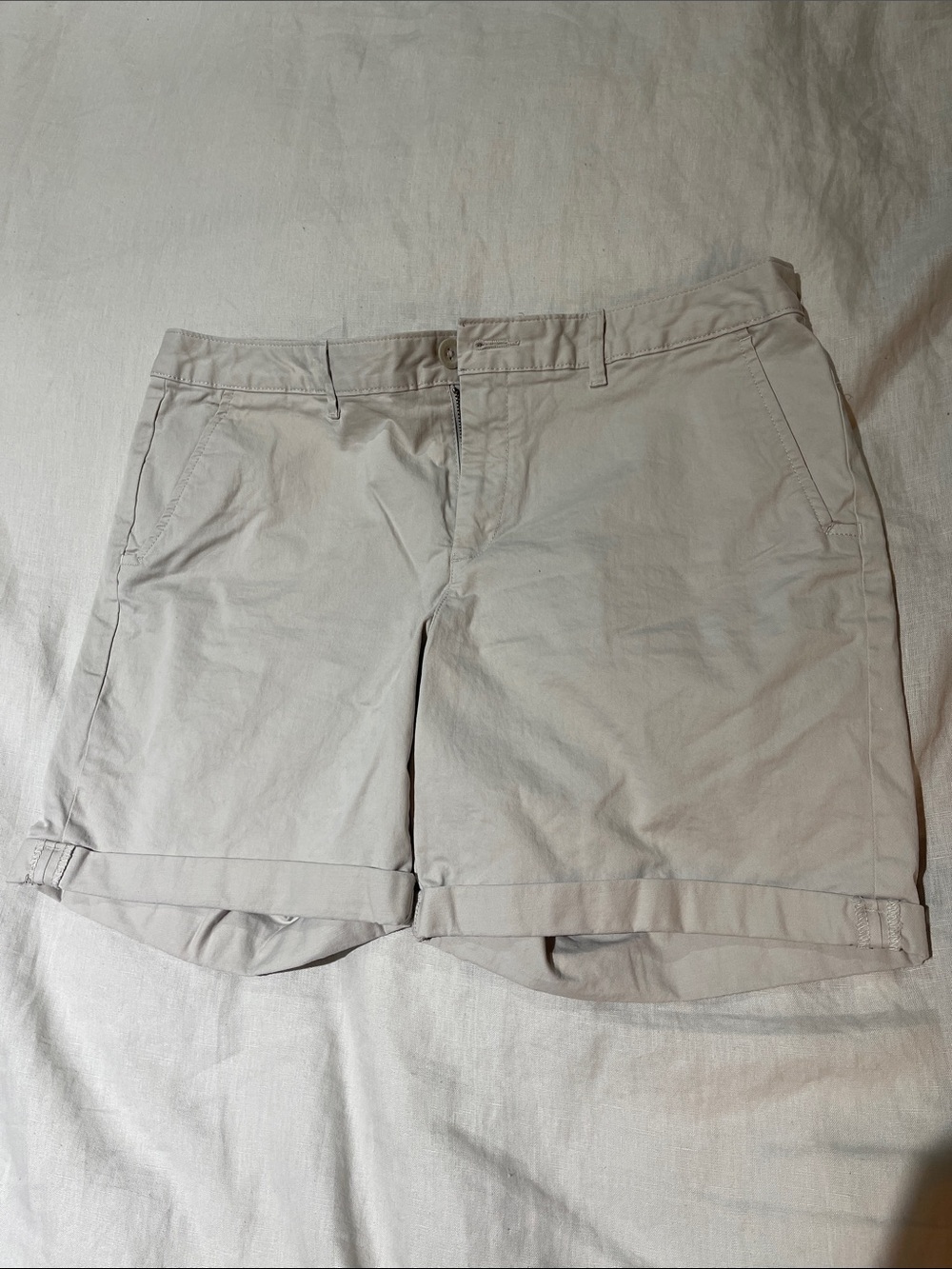 Eddie Bauer Women's Flat Front Shorts - Light Tan